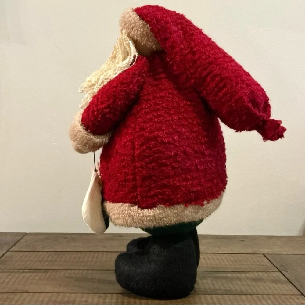Vintage Santa Claus Figurine Doll 12” Tall Holiday Decor Rustic Folk Art